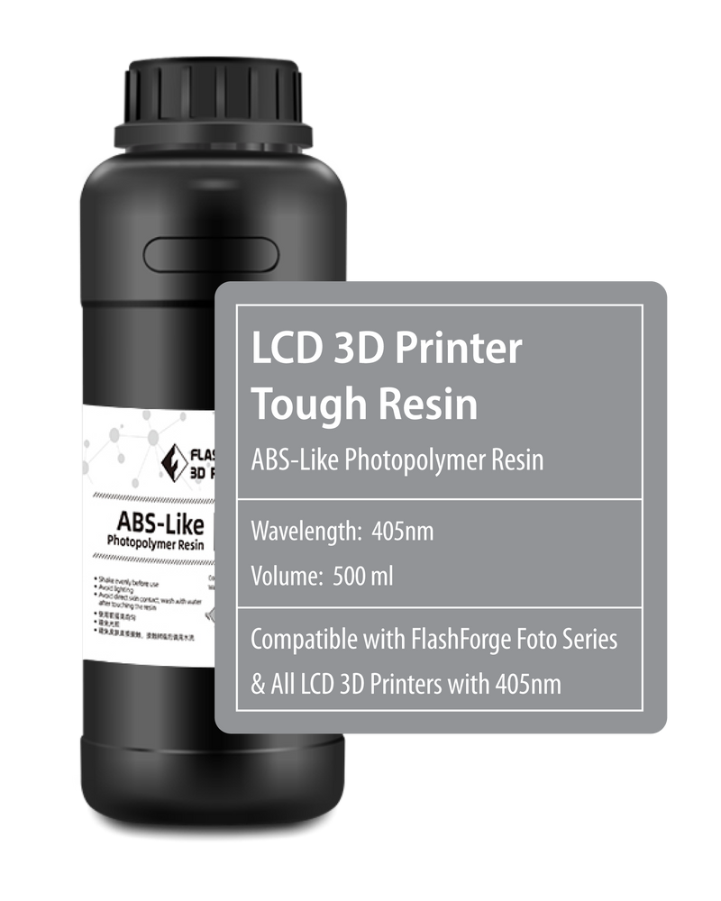 FlashForge LCD 3D Printer Tough Resin - 500 ML