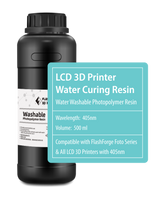 FlashForge LCD 3D Printer Water Curing Resin - 500 ML